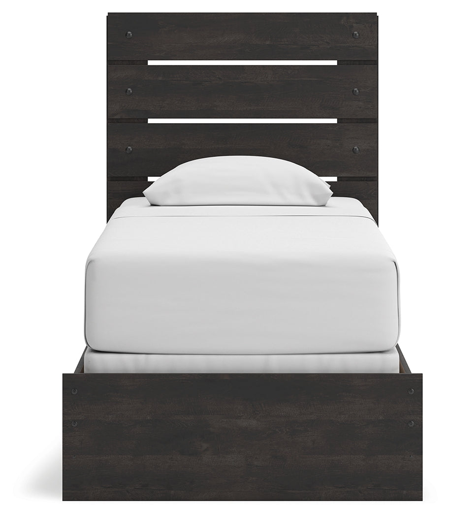 Hollivern Twin Panel Bed rear view