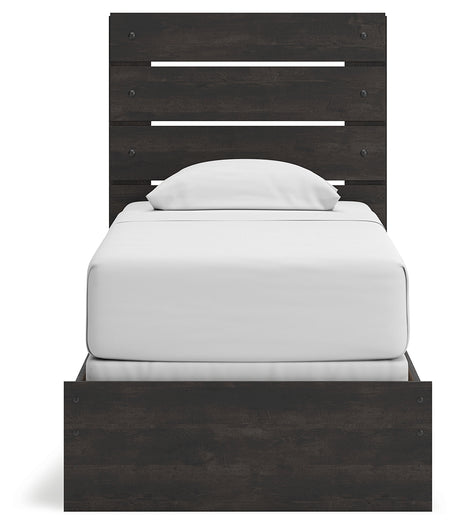 Hollivern Twin Panel Bed rear view