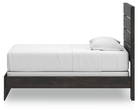 Hollivern Twin Panel Bed right side angle