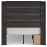 Side view with visible bed frame details