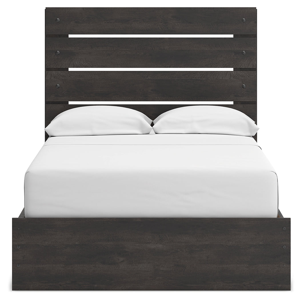 Back angle of Hollivern Full Panel Storage Bed