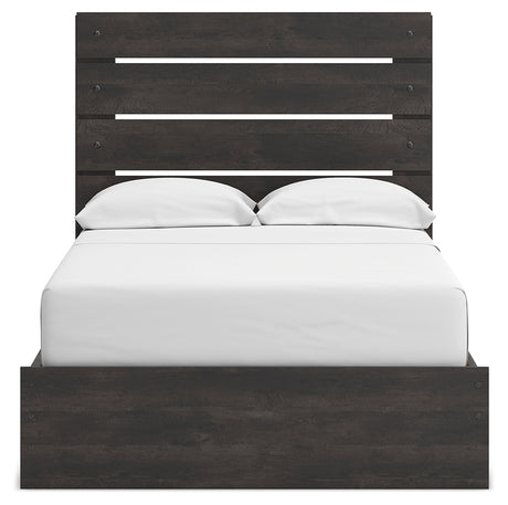 Back angle of Hollivern Full Panel Storage Bed