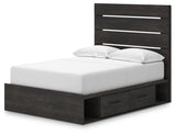 Head-on view of Hollivern full panel bed