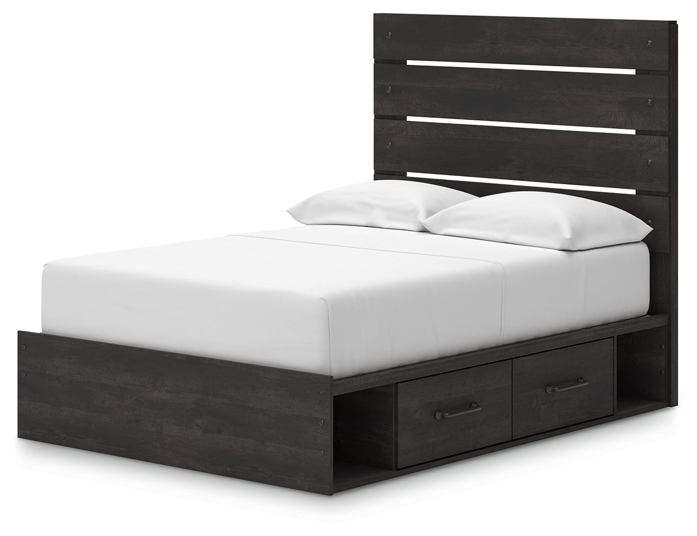 Head-on view of Hollivern full panel bed