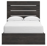 Side alternate view of Hollivern bed frame