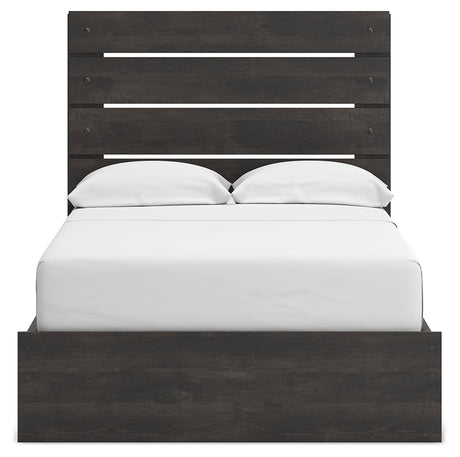 Side alternate view of Hollivern bed frame