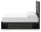 Detail of decorative laminate grain on Hollivern bed