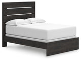 Hollivern Full Panel Bed angled side view