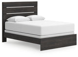 Hollivern Queen Panel Bed angled side view