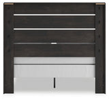 Back view of Hollivern Queen Panel Bed