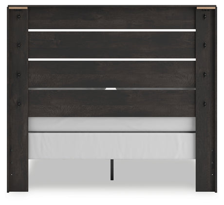 Back view of Hollivern Queen Panel Bed