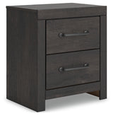 Hollivern Nightstand angle view showing drawers