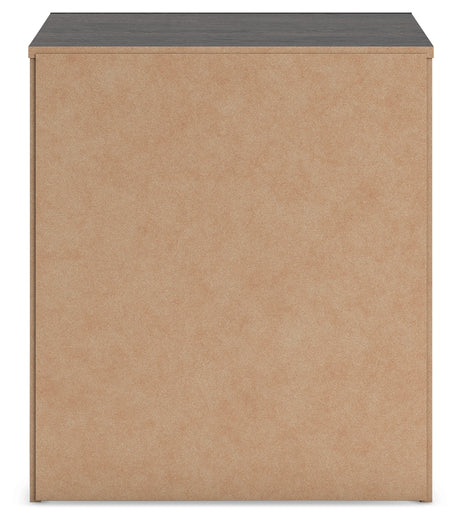 Side alternate view of Hollivern Nightstand