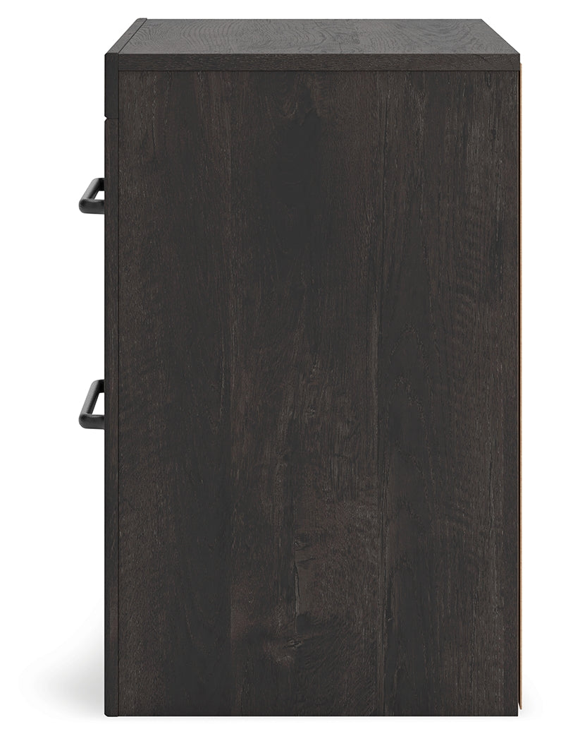 Side view showing texture and finish
