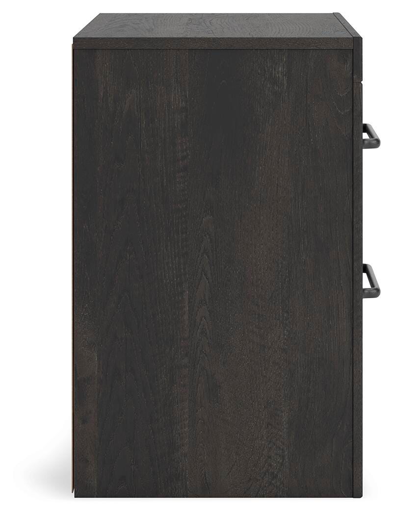 Hollivern Dark Gray Panel Storage Bedroom Set 2 view 24