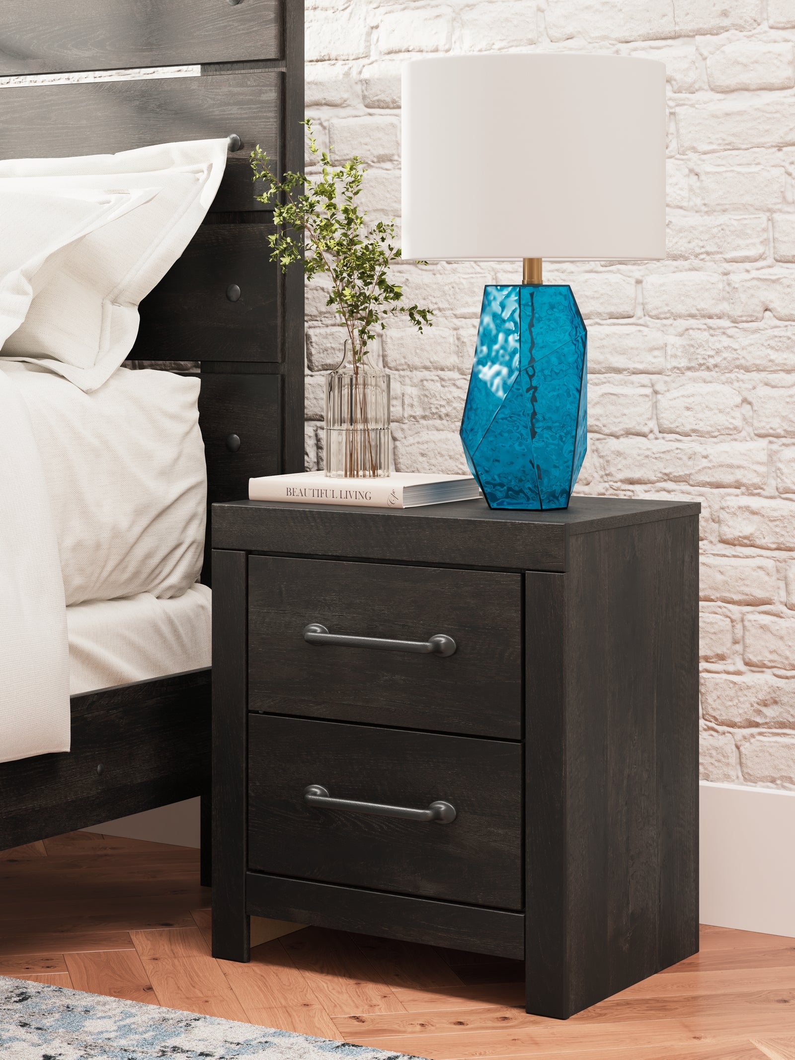 Hollivern Dark Gray Nightstand