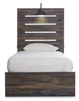 Drystan Twin Panel Bed mood lighting view