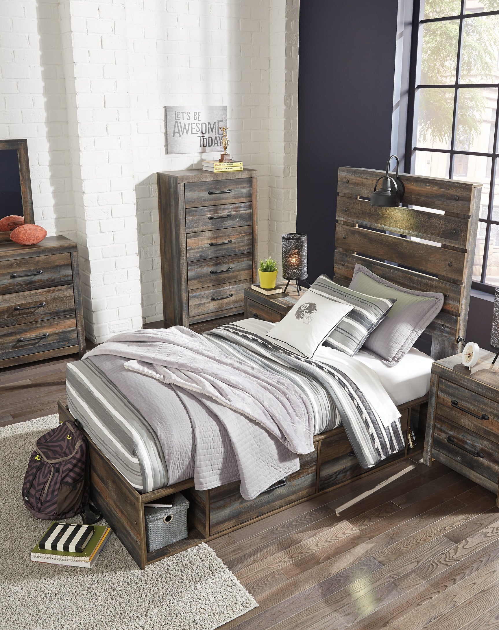 Lifestyle scene with Drystan bed in bedroom setting