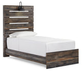 Drystan Twin Panel Bed headboard close-up