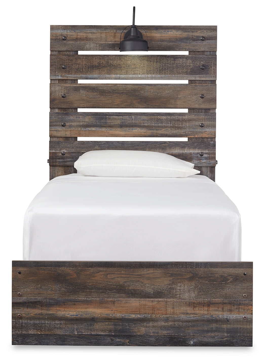 Drystan Twin Panel Bed head-on front view