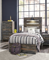 Drystan Twin Panel Bed ambient mood lighting
