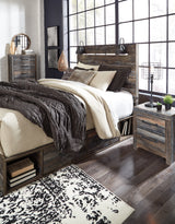 Drystan queen bed in styled bedroom setting