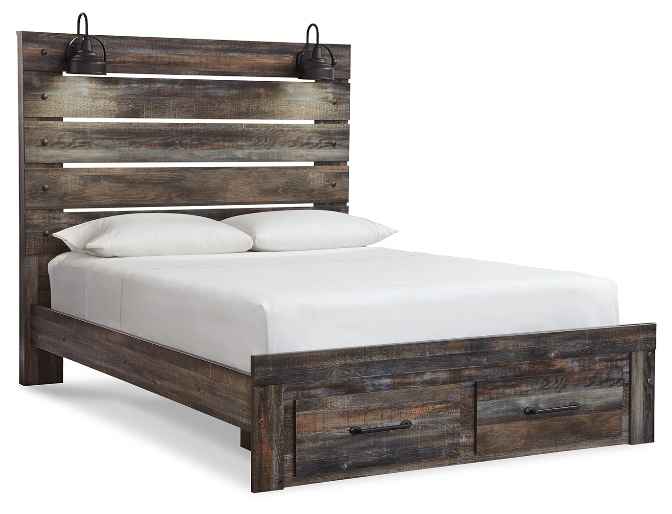 Drystan Multi Queen Panel Bed With 2 Storage Drawers