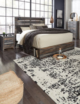 Drystan Multi King Panel Bed side angle showing storage drawers