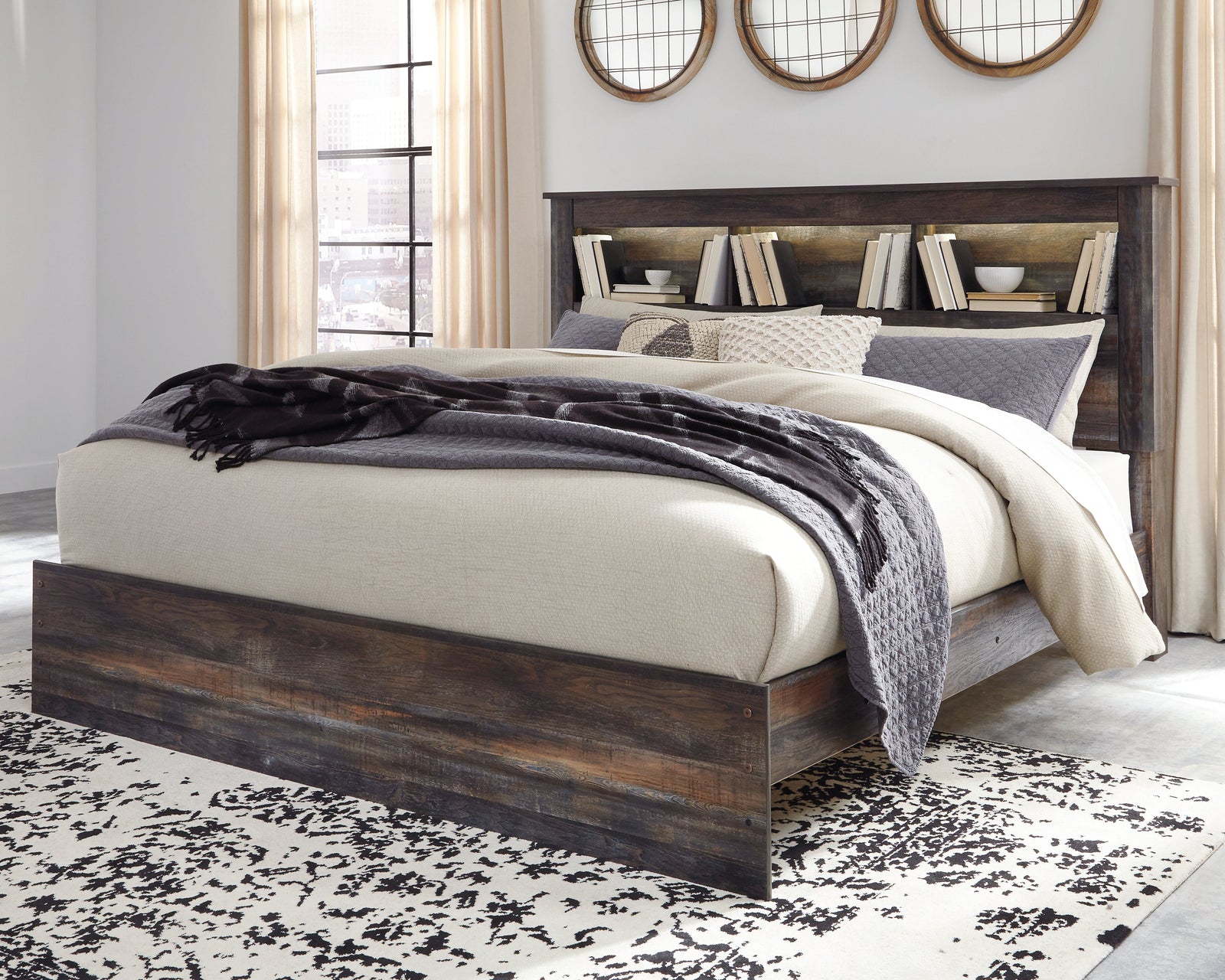 Drystan Multi King Bookcase Bed