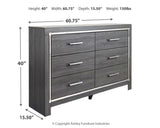 Lodanna Dresser dimensions diagram