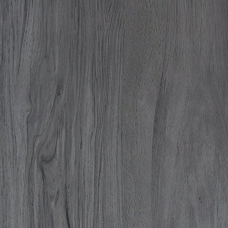 Close-up of gray replicated wood grain finish