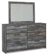 Baystorm Gray Panel Bedroom Set angled view