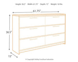 Baystorm Gray Dresser dimension illustration