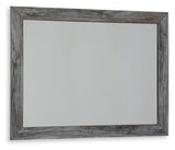 Baystorm Gray Bedroom Mirror angled side view