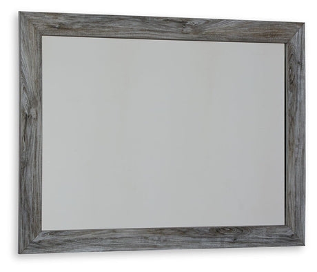 Baystorm Gray Bedroom Mirror angled side view