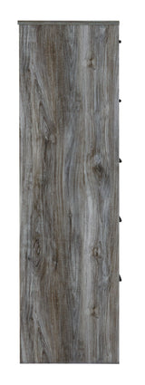 Baystorm Gray Chest of Drawers side profile in gray finish