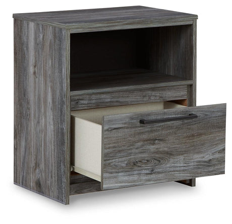 Baystorm Gray Nightstand dimensional drawing