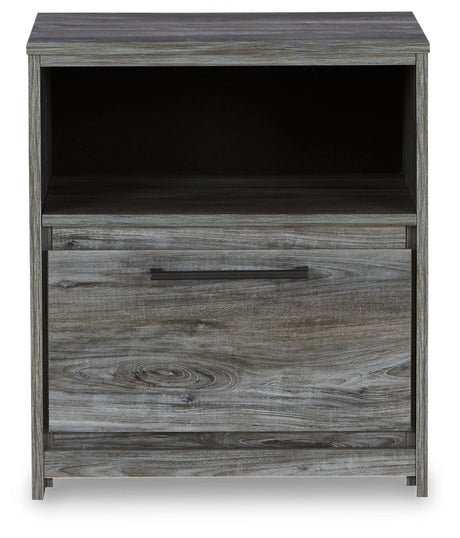 Baystorm Gray Nightstand side profile