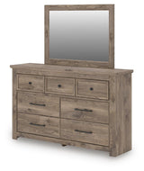 Rusticott Brown Poster Bedroom Set angled view