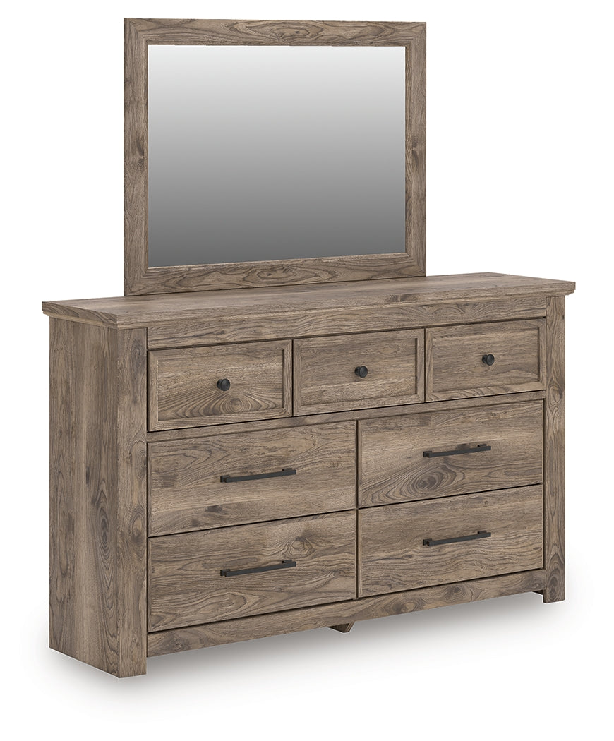Rusticott dresser and mirror front angled view