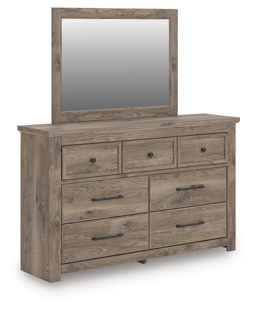 Rusticott Brown Panel Bedroom Set angled view