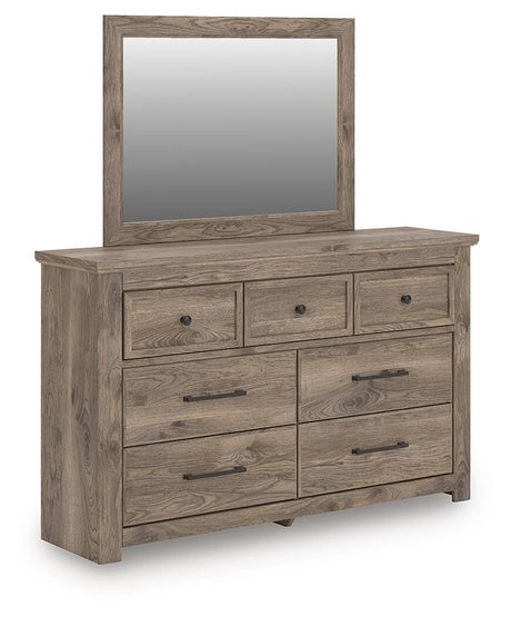 Rusticott Brown Poster Bedroom Set angled view