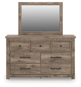 Rusticott dresser front view with mirror attached