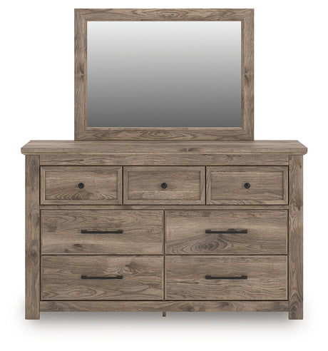 Rusticott dresser front view with mirror attached