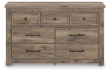 Rusticott brown dresser head-on frontal view