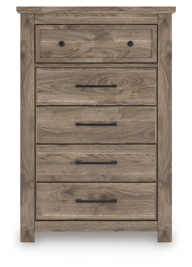 Rusticott chest of drawers head-on front view