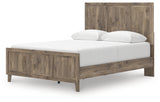 Rusticott Brown Queen Panel Bed angled alternate side view