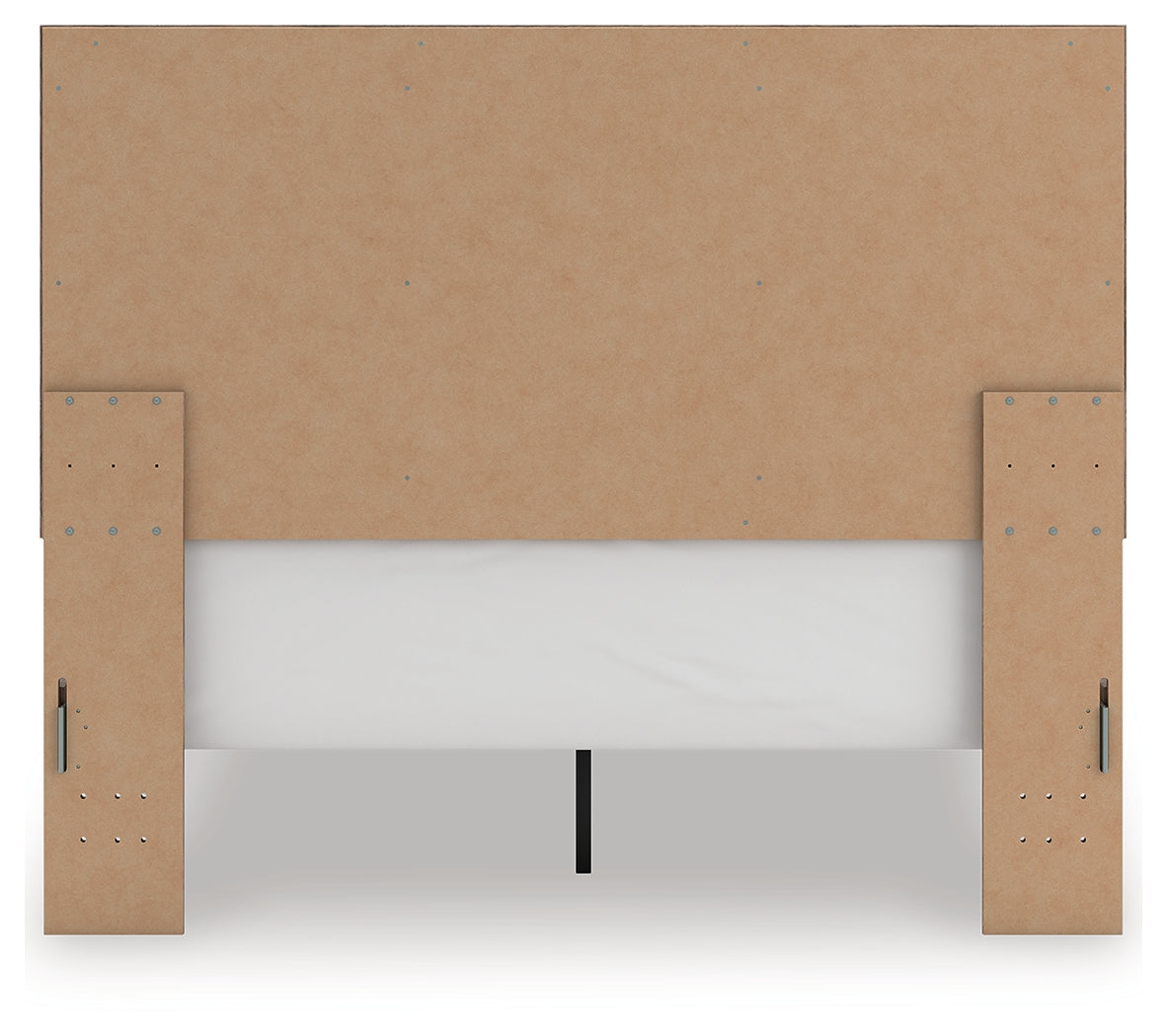 Rusticott Brown Queen Panel Bed rear view