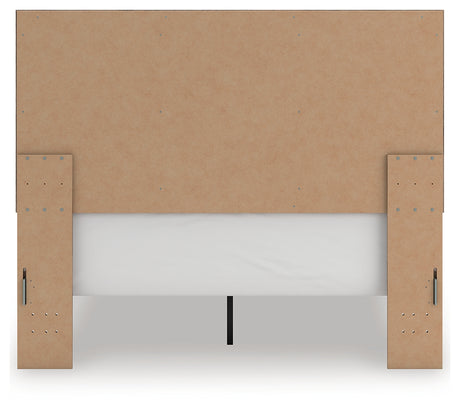 Rusticott Brown Queen Panel Bed rear view