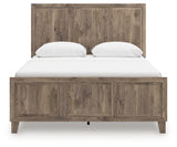 Rusticott Brown Queen Panel Bed headboard front view